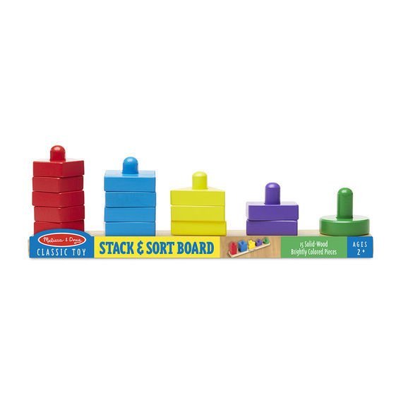 Melissa & Doug Ahşap Renkli Şekil Dizme