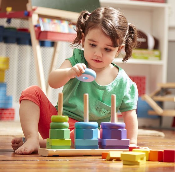 Melissa & Doug Ahşap Geometrik Kuleler