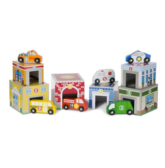Melissa & Doug Diz Oyna Kule - Binalar ve Araçlar
