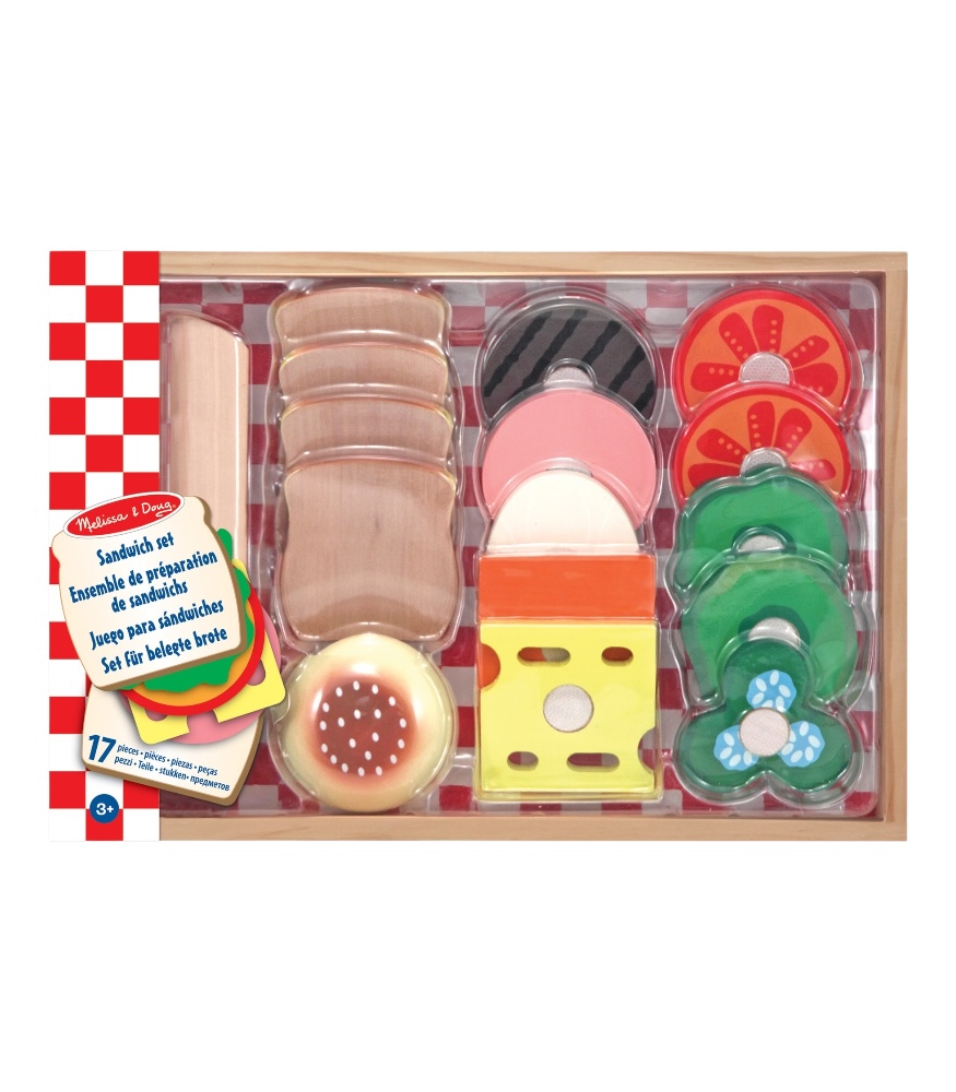 Melissa & Doug Ahşap Sandvi&ccedil; Seti