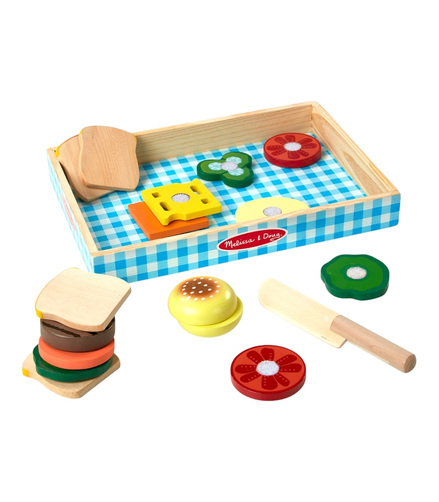 Melissa & Doug Ahşap Sandvi&ccedil; Seti