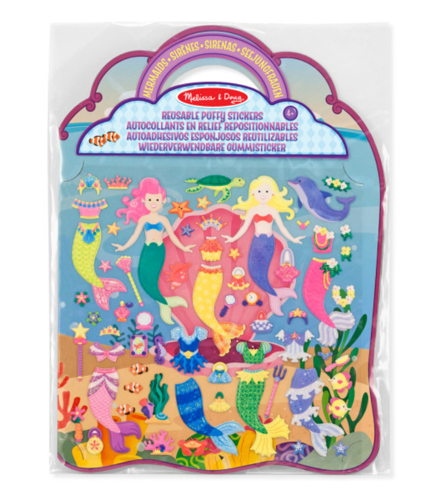 Melissa & Doug Kabartmalı Tak Çıkart Çıkartma Seti // Denizkızı
