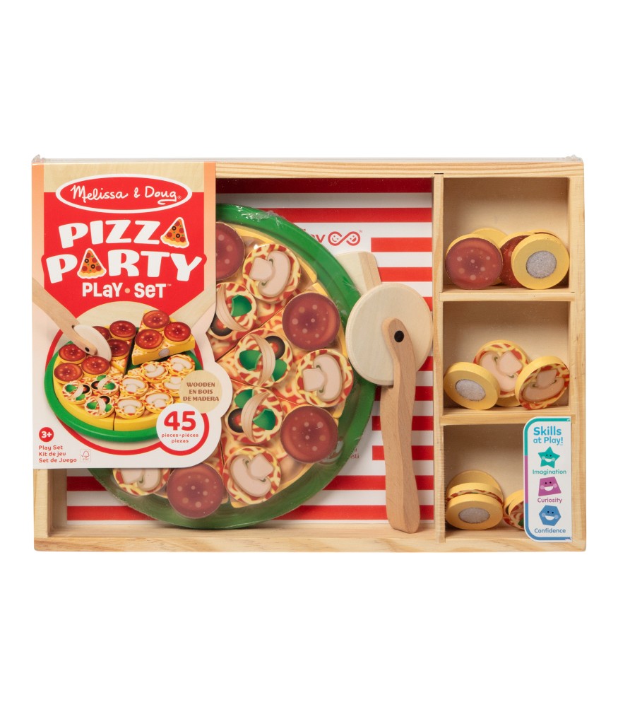 Melissa & Doug Ahşap Pizza Partisi