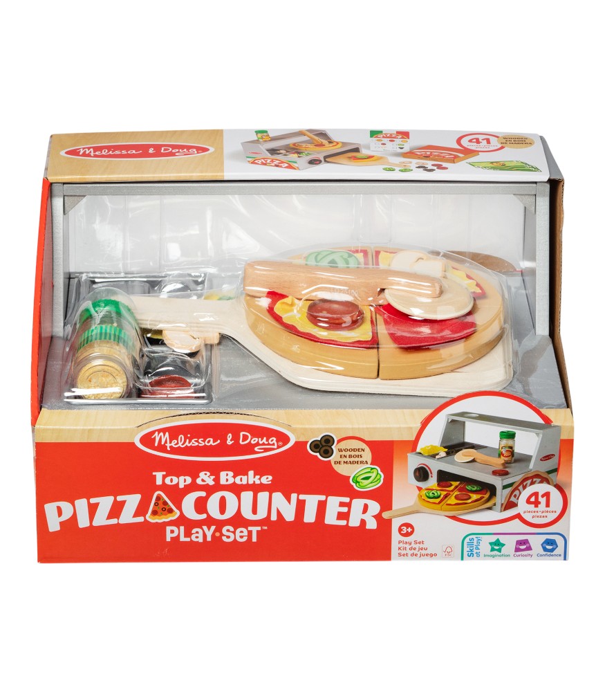 Melissa & Doug Ahşap Pizza Tezgahı // Hazırla, Pişir ve Servis Et