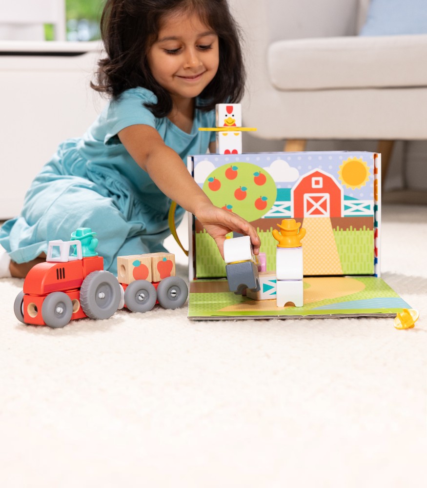 Melissa & Doug Blockables // &Ccedil;iftlik Oyun Seti (56 Par&ccedil;a)