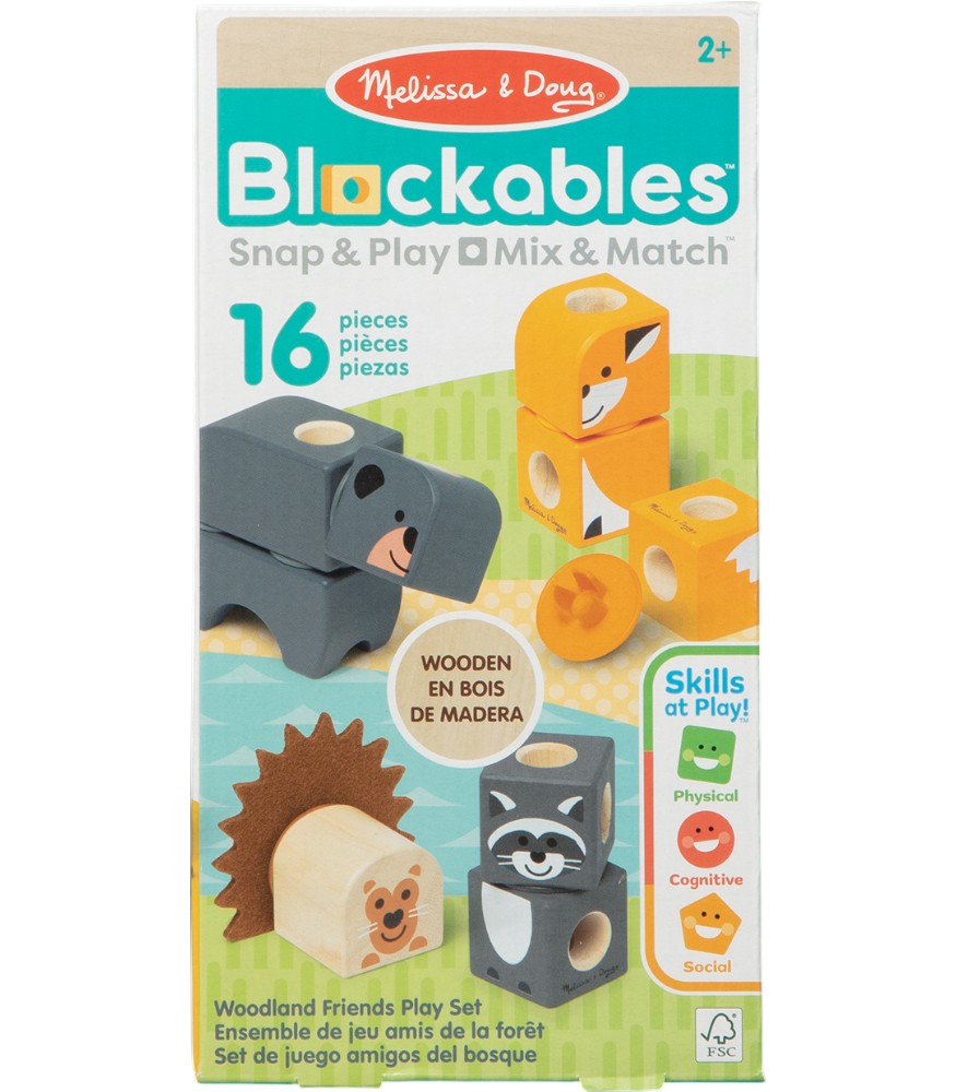 Melissa & Doug Blockables // Orman Hayvanları (16 Par&ccedil;a)