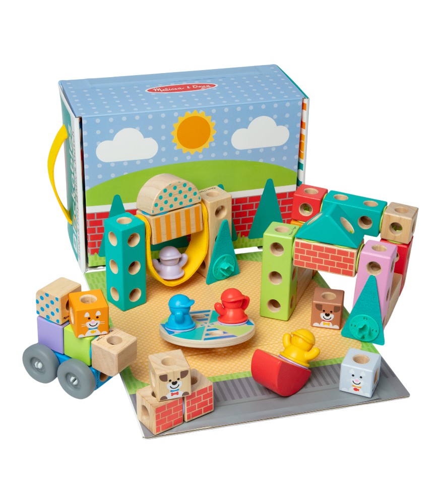 Melissa & Doug Blockables // Kasaba Oyun Seti (73 Par&ccedil;a)
