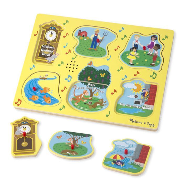 Melissa & Doug Ahşap Sesli Yapboz // İngilizce Çocuk Şarkıları-1