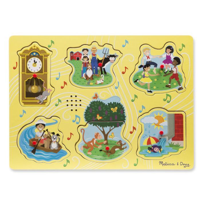 Melissa & Doug Ahşap Sesli Yapboz // İngilizce Çocuk Şarkıları-1