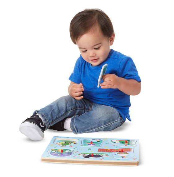 Melissa & Doug Ahşap Sesli Yapboz // İngilizce Çocuk Şarkıları-2