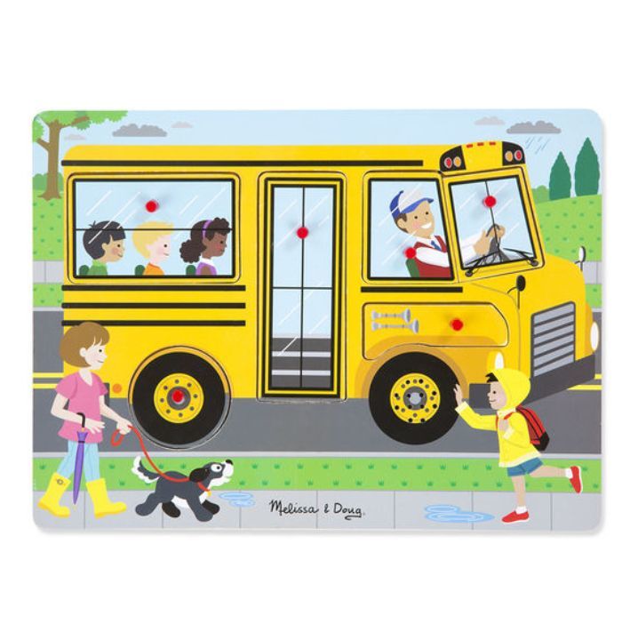 Melissa & Doug Ahşap Sesli Yapboz // The Wheels on the Bus