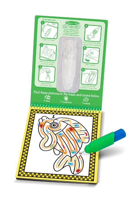 Melissa & Doug Water Wow! Su ile Boyama Kitabı // Evcil Hayvanlar Bulmaca