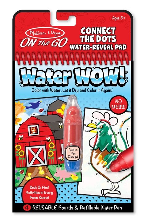 Melissa & Doug Water Wow! Su ile Boyama Kitabı // Çiftlik - Noktaları Birleştir