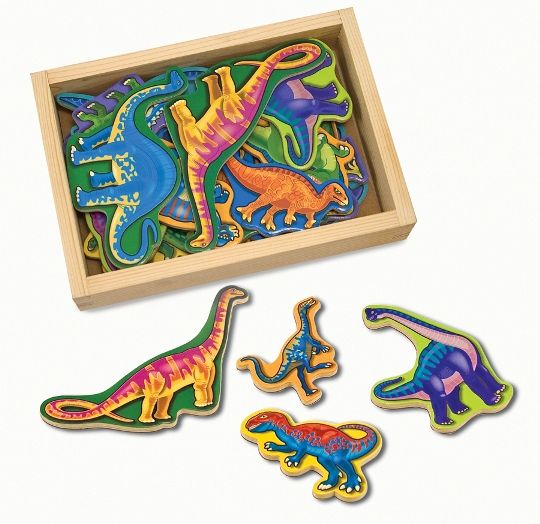 Melissa & Doug Ahşap Mıknatıslı Dinozorlar