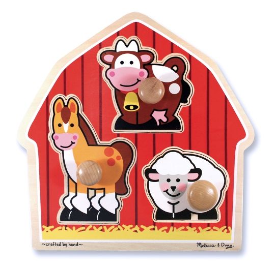 Melissa & Doug Ahşap İlk Yapbozum // Çiftlik Hayvanları