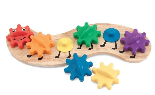 Melissa & Doug Ahşap Tırtıl - Dişli Çevirmece