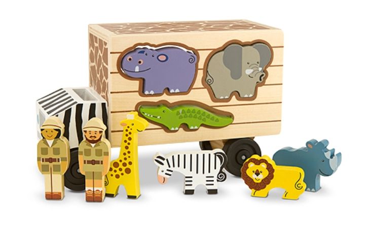 Melissa & Doug Ahşap Hayvan Kurtarıcı Şekil Bulmaca Kamyon