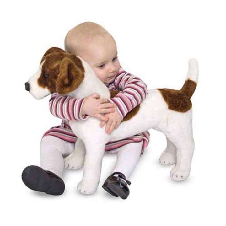 Melissa & Doug Dev Peluş Köpek - Jack Russel Terrier