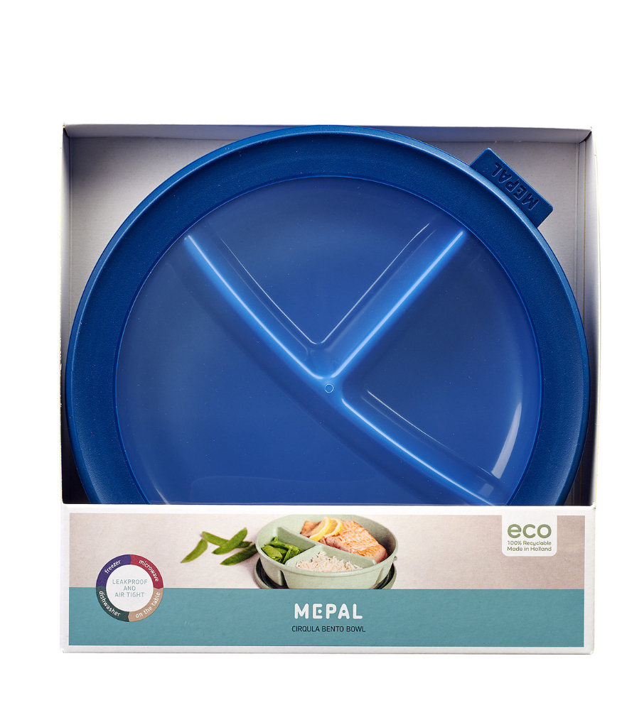 Mepal Cirqula Bento Bowl (250+250+500 ml) // Vivid Blue