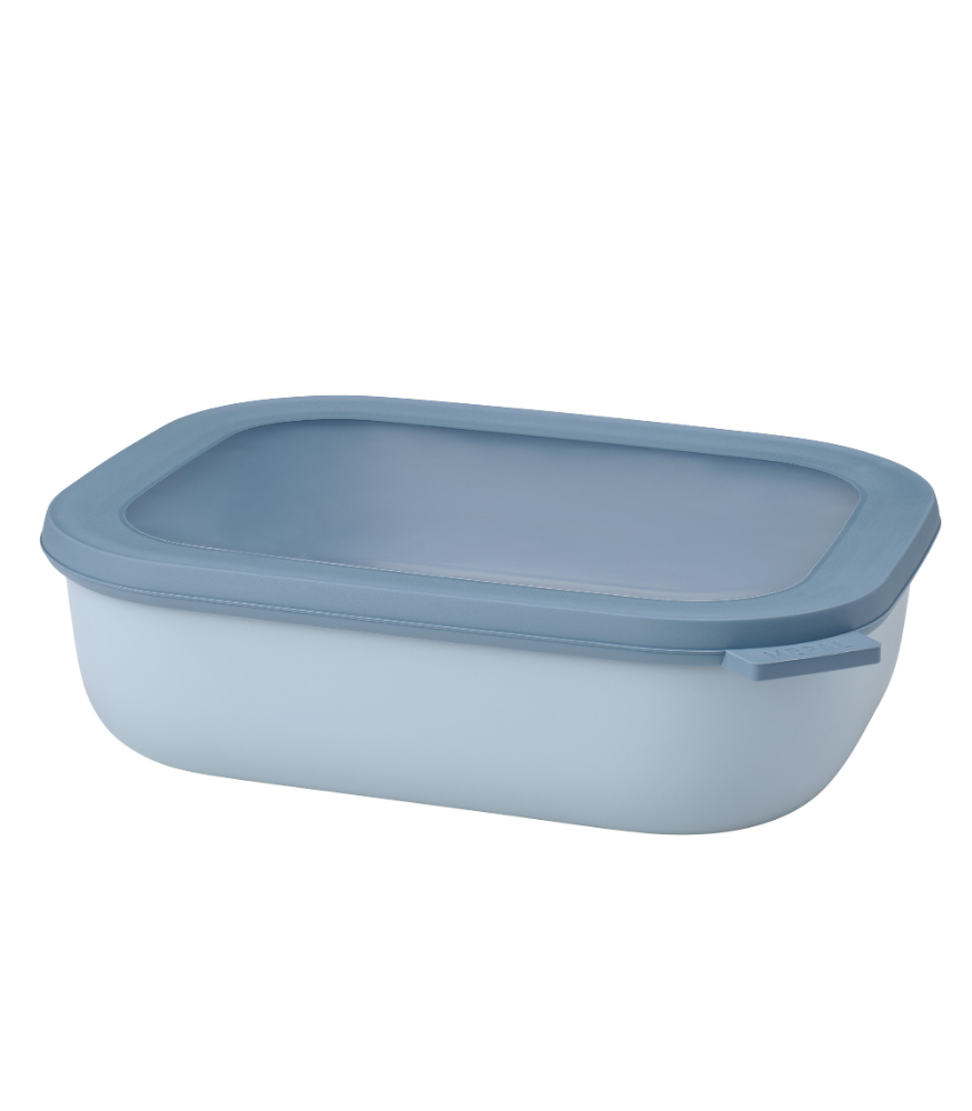 Mepal Cirqula Rectangular Multi Bowl (2000 ml) // Nordic Blue