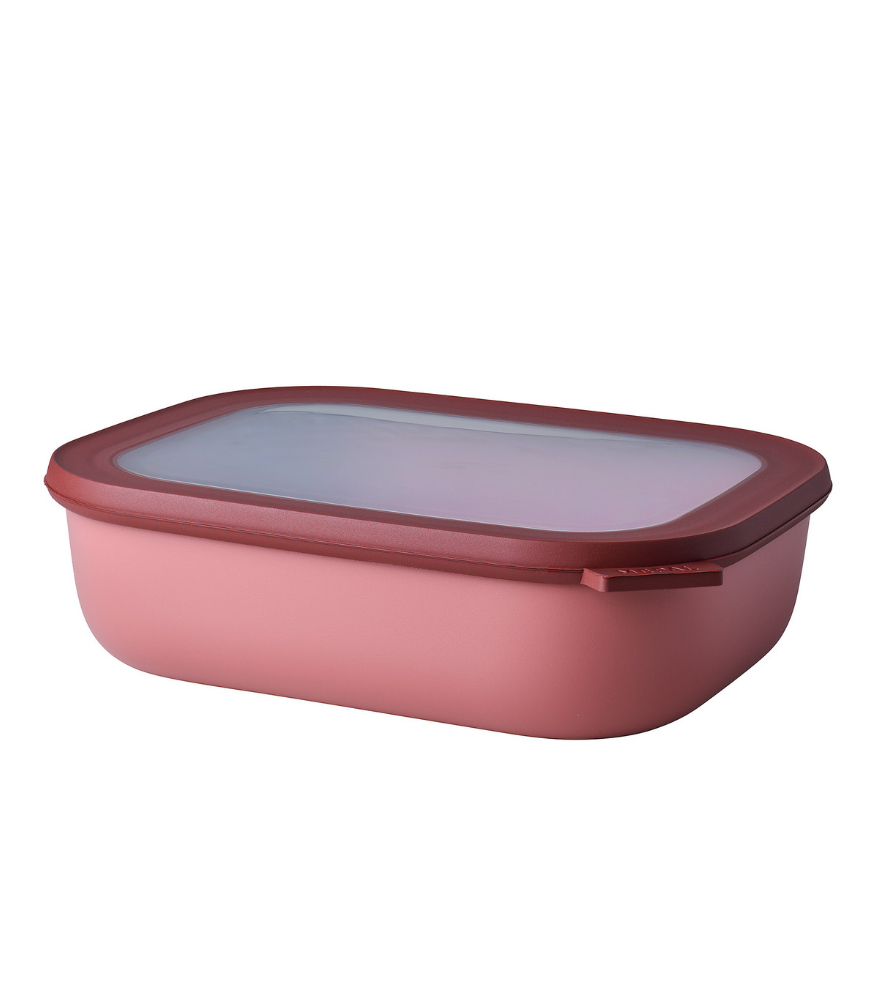 Mepal Cirqula Rectangular Multi Bowl (2000 ml) // Vivid Mauve