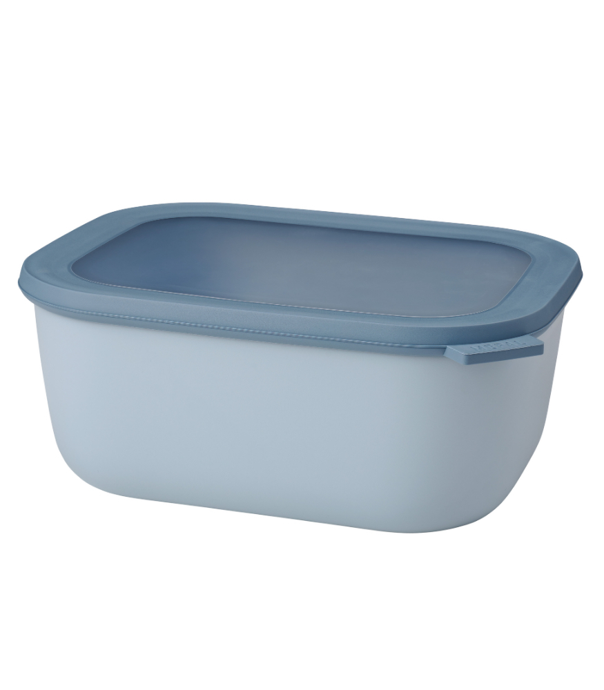 Mepal Cirqula Rectangular Multi Bowl (3000 ml) // Nordic Blue