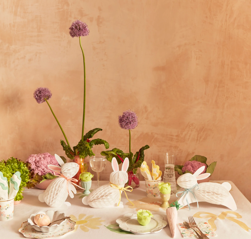 Meri Meri Parti Masa Süsü // Tavşan Honeycomb