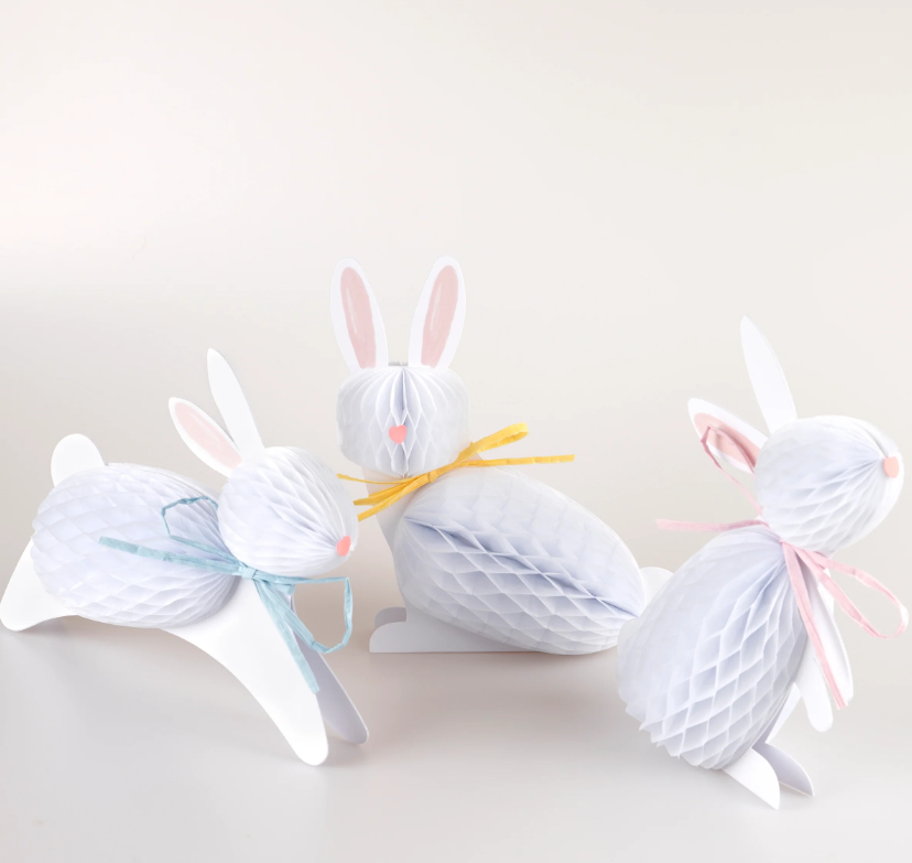 Meri Meri Parti Masa Süsü // Tavşan Honeycomb