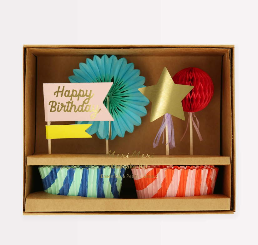 Meri Meri Cupcake Kit // Çizgili