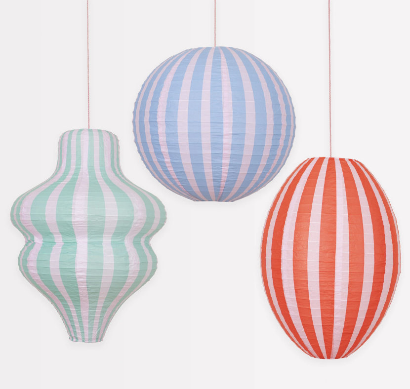 Meri Meri Asılan S&uuml;s Fener // &Ccedil;izgili