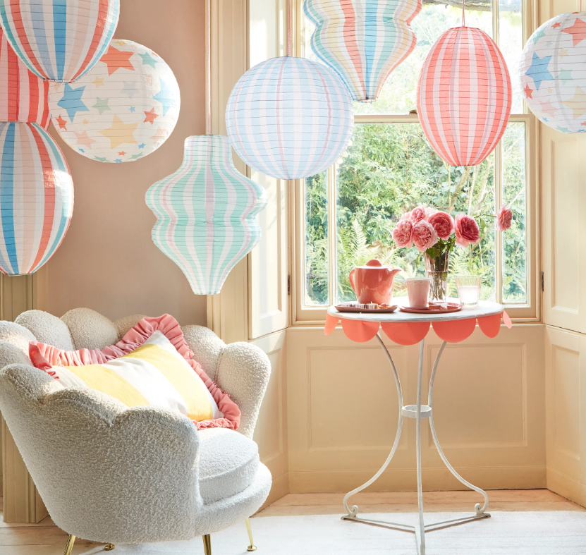 Meri Meri Asılan S&uuml;s Fener // &Ccedil;izgili