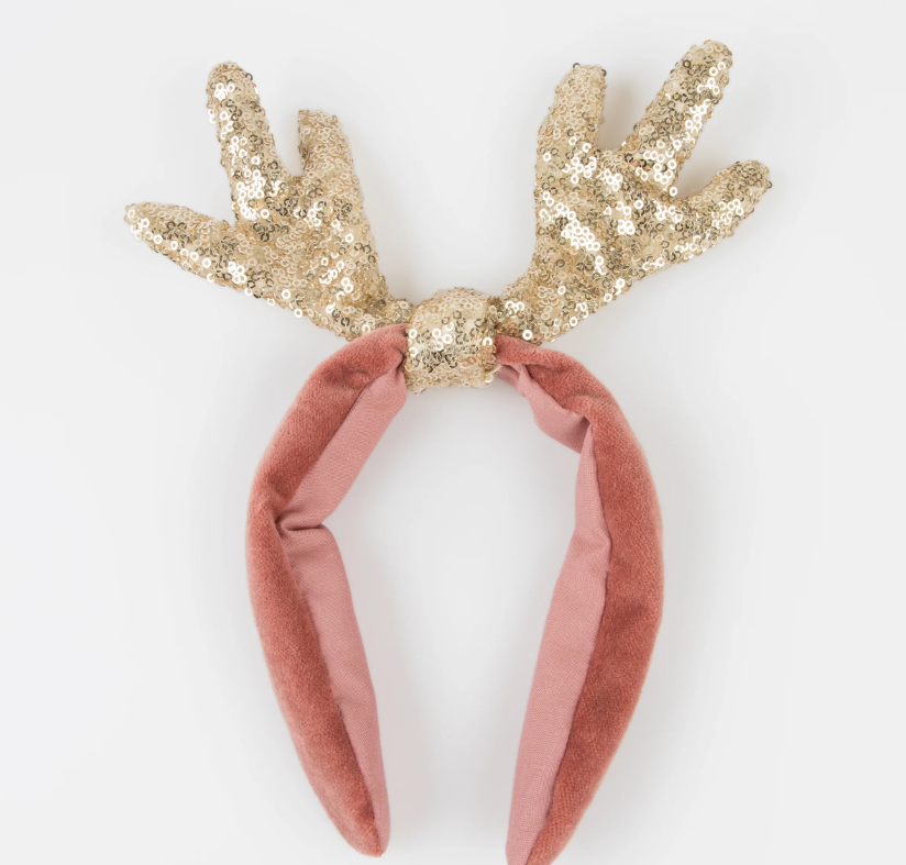 Meri Meri Saç Bandı // Kadife Geyik Boynuzu