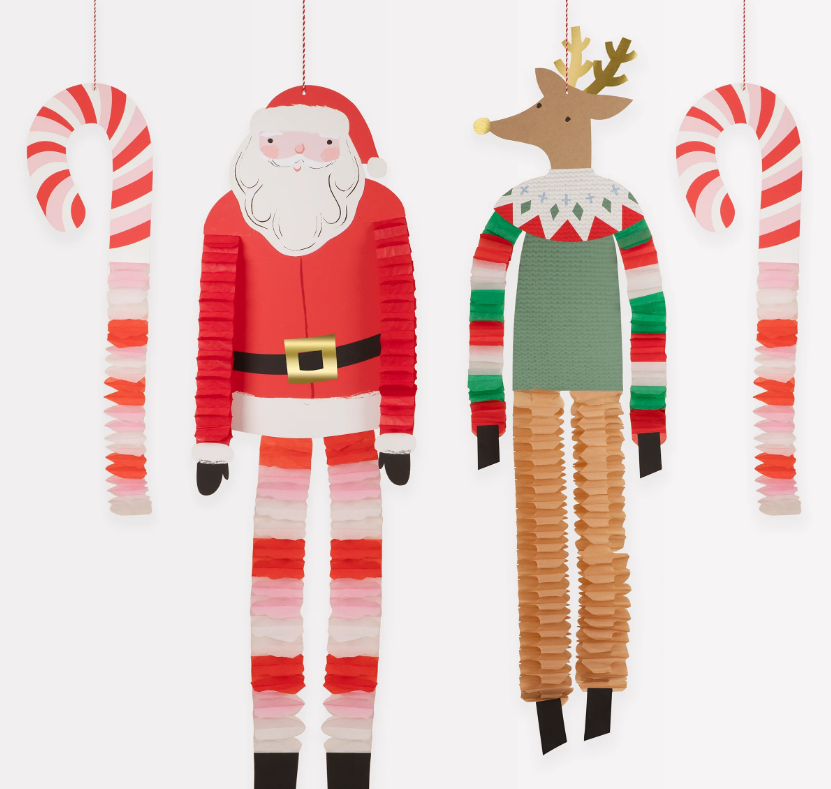 Meri Meri Asılan Süs // Noel Baba ve Ren Geyiği