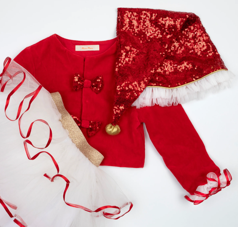 Meri Meri Çocuk Kostüm // Santa's Little Helper (3-4 Yaş)