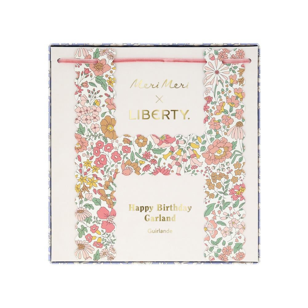 Meri Meri Asılan Süs // Liberty Edition - Happy Birthday