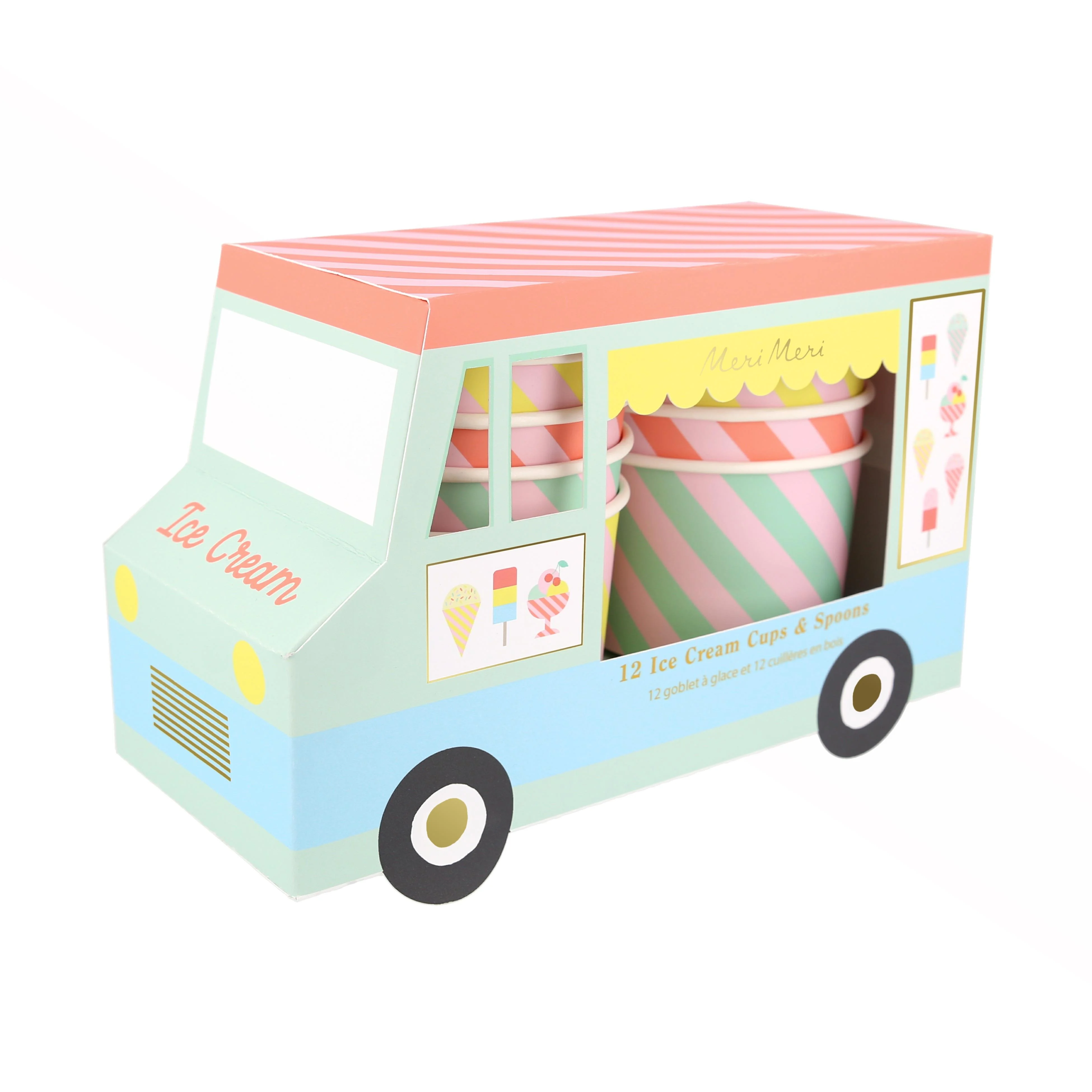 Meri Meri Dondurma Kap ve Kaşıkları