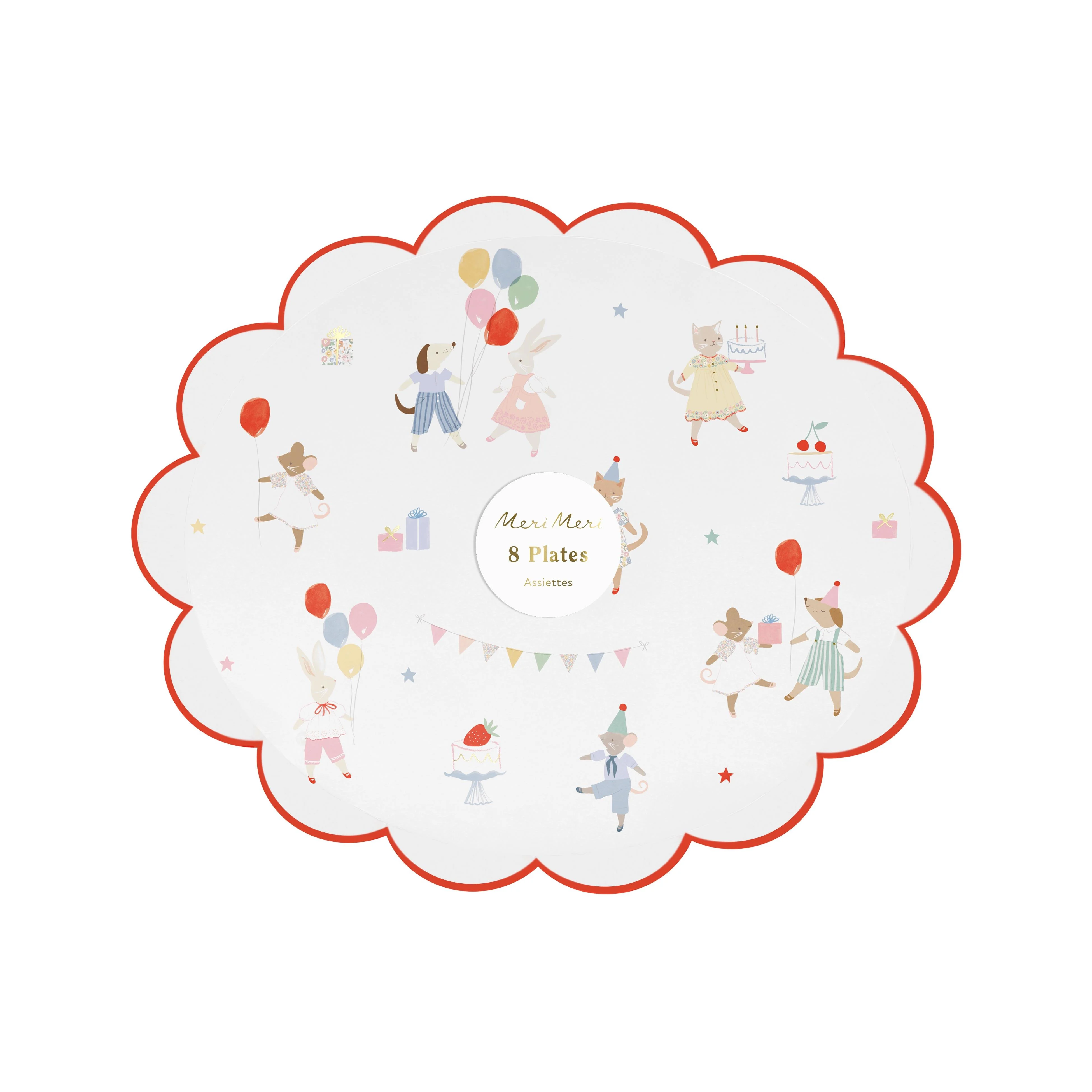 Meri Meri Parti Tabak (S ) // Animal Friends