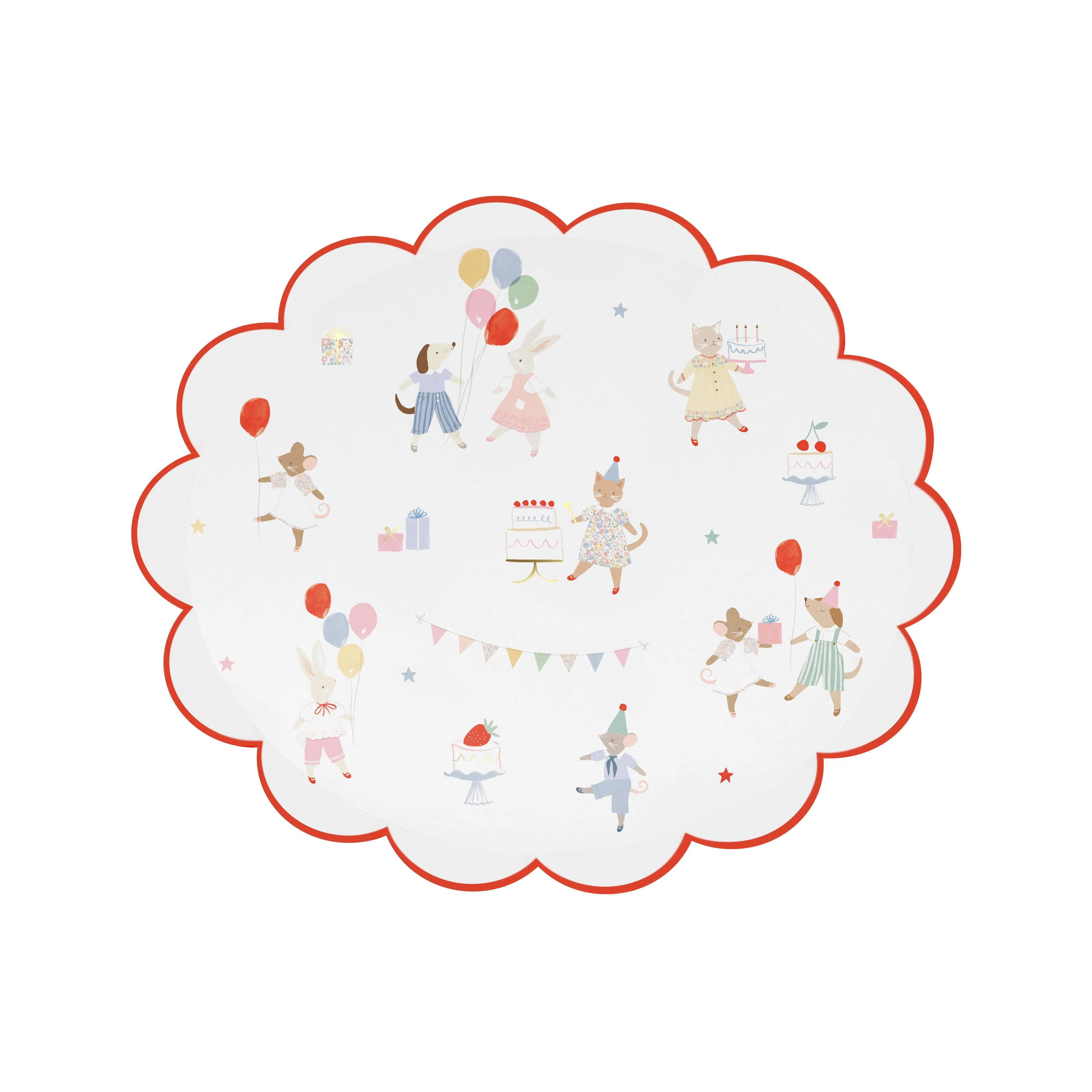 Meri Meri Parti Tabak (S ) // Animal Friends