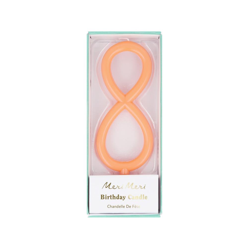 Meri Meri Parti İnce Rakam Mum // 8