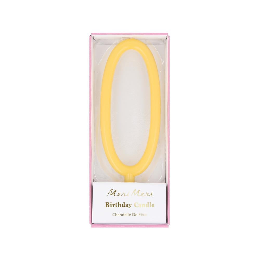 Meri Meri Parti İnce Rakam Mum // 0