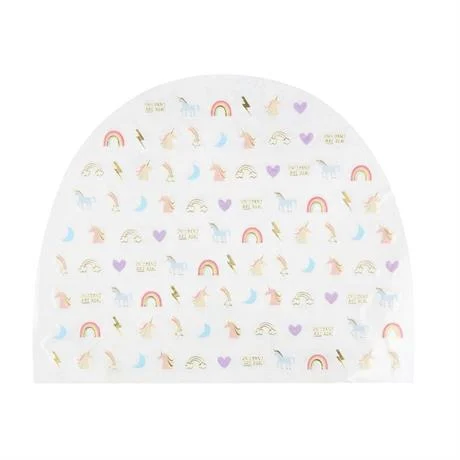 Meri Meri Sticker &Ccedil;ıkartma (200 Adet) // G&ouml;kkuşağı Unicorn