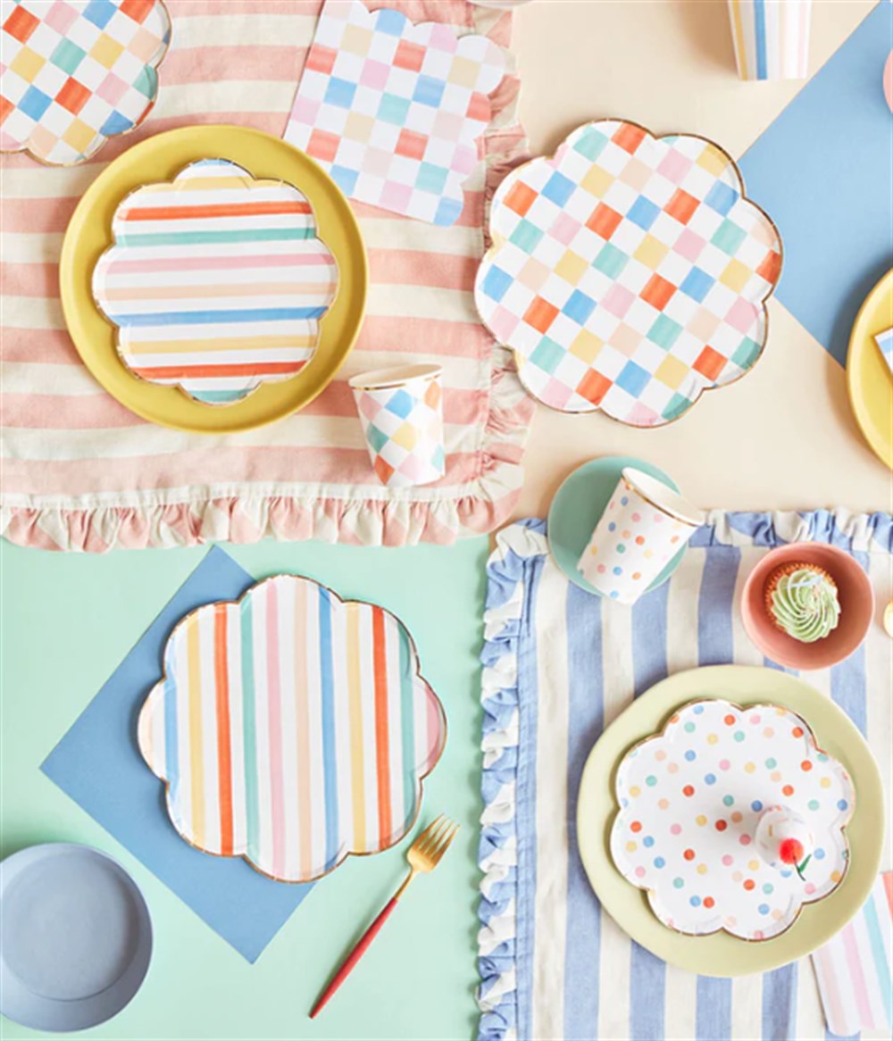 Meri Meri Parti Bardak // Renkli Desenler