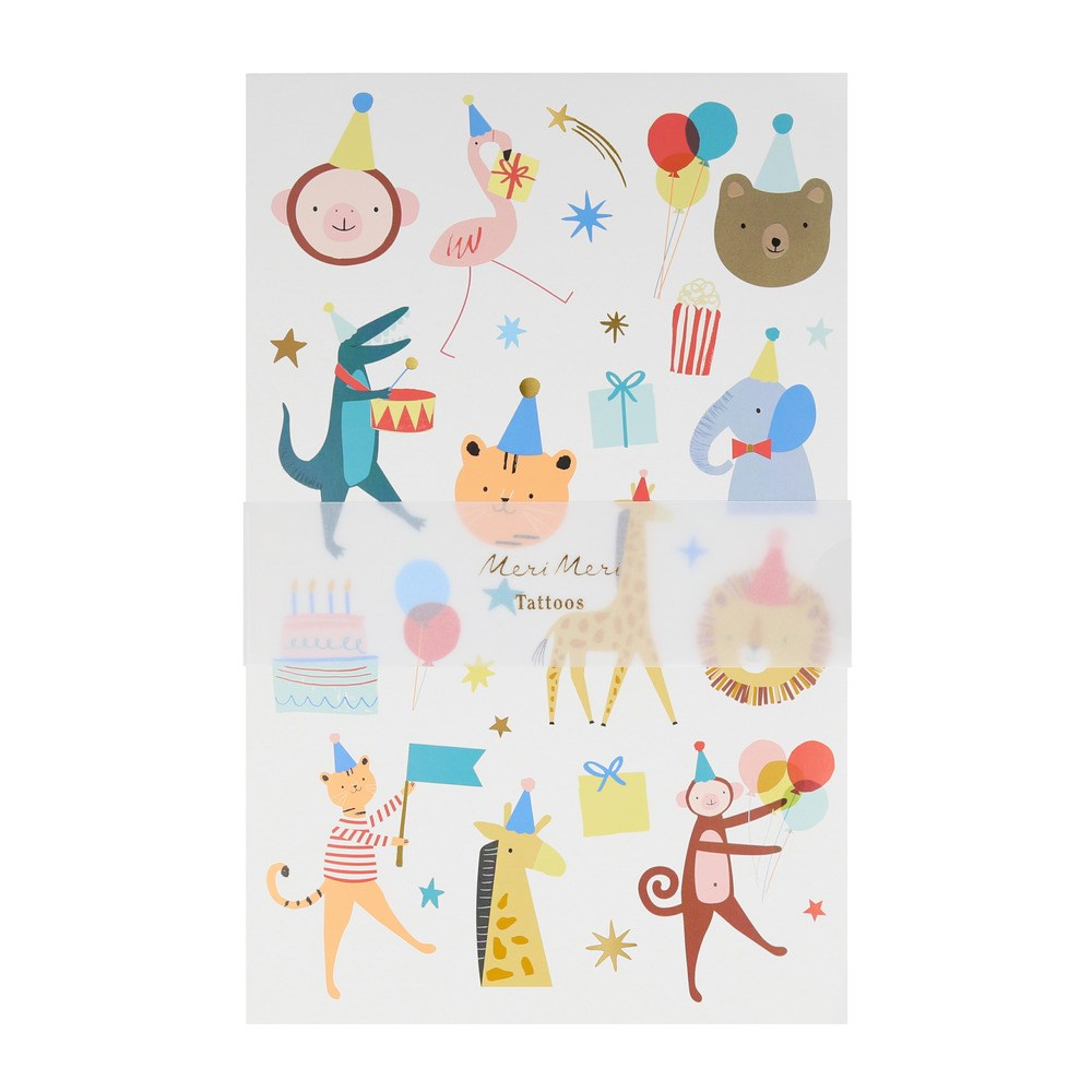 Meri Meri Geçici Dövme // Hayvan Geçit Töreni