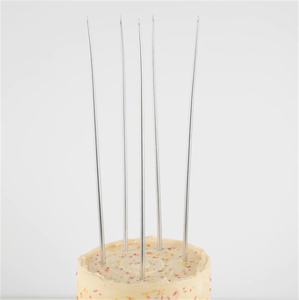 Meri Meri Parti Uzun Mum // G&uuml;m&uuml;ş