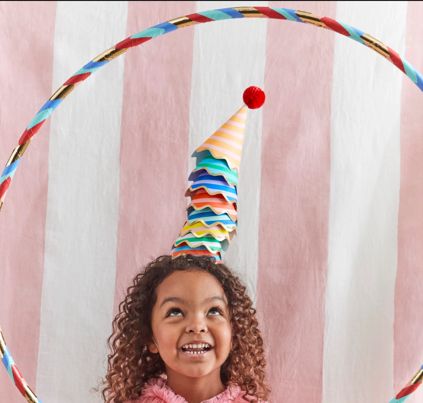 Meri Meri Parti Şapka // Çizgili