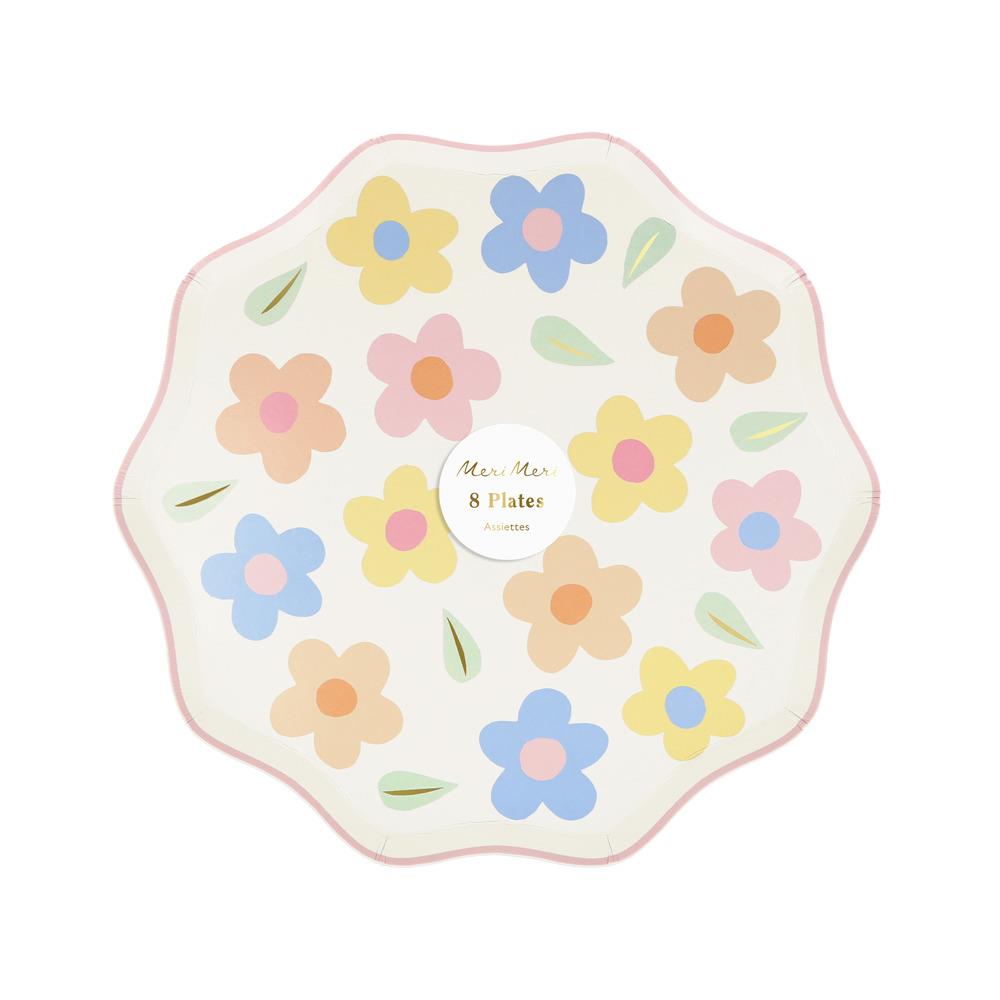 Meri Meri Parti Tabak // Çiçekli