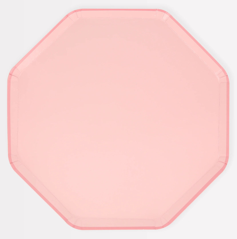 Meri Meri Parti Tabak (L) // Cotton Candy Pink