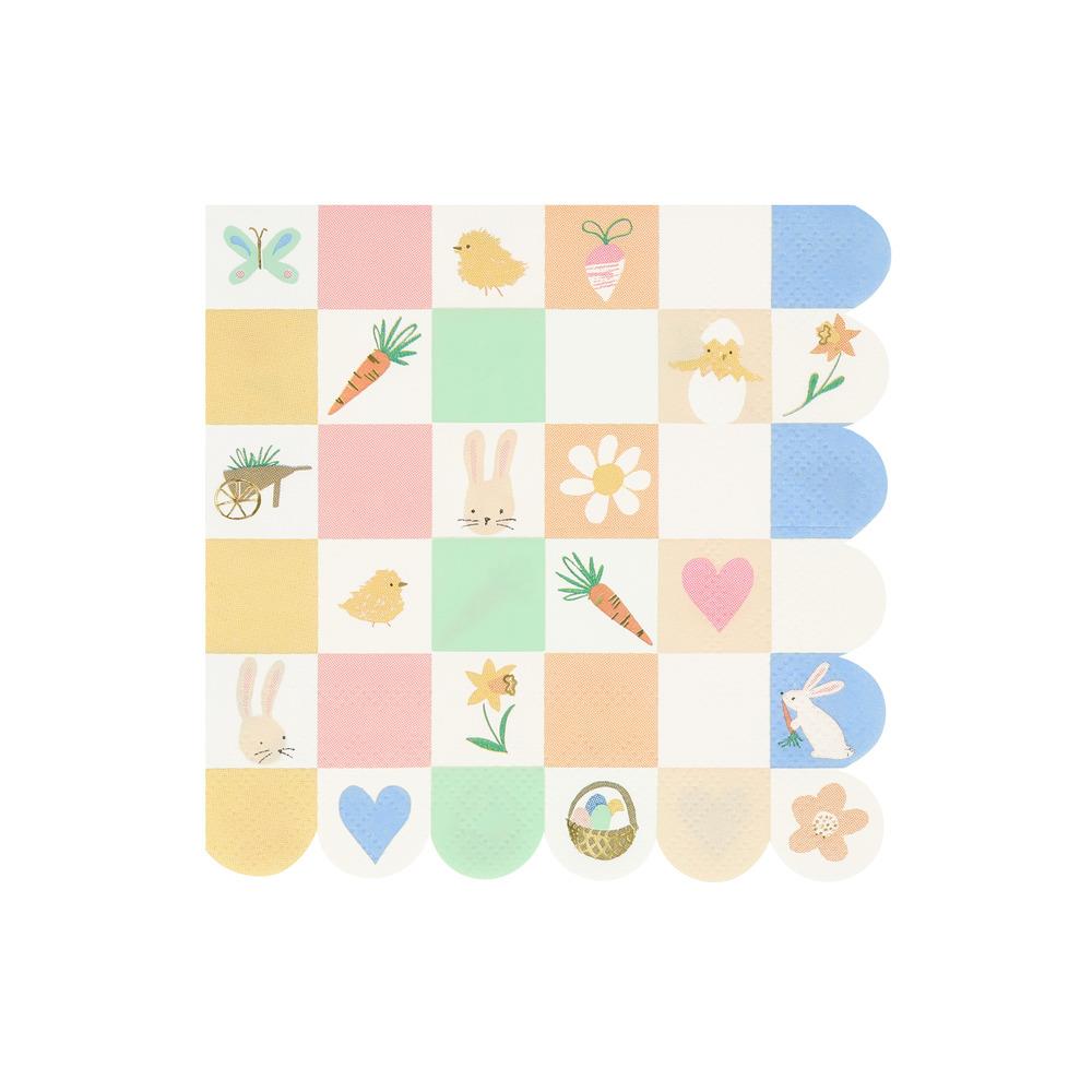 Meri Meri Parti Peçete // Damalı Tavşanlar