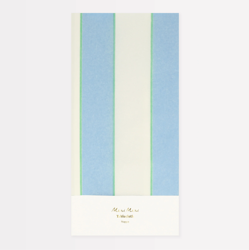 Meri Meri Masa Örtüsü // Mavi Çizgili