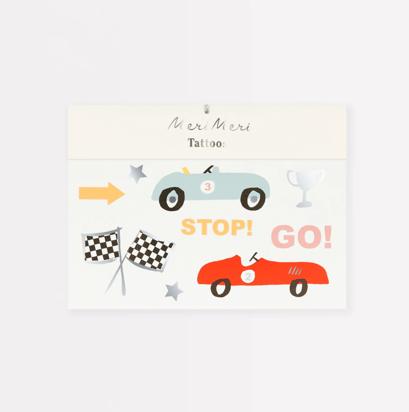 Meri Meri Geçici Dövme // Araba Yarışı